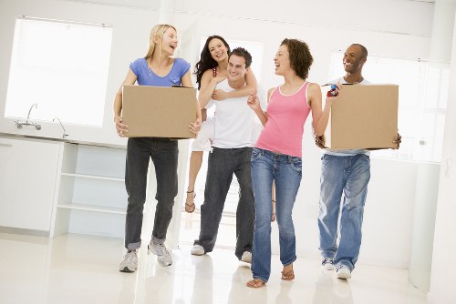 Removal team planning a move in Battersea near local residential streets