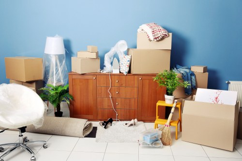 Commercial moving team planning a business relocation in Battersea