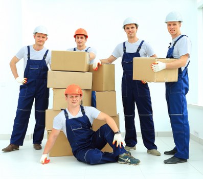 Local removals team preparing a move in Battersea