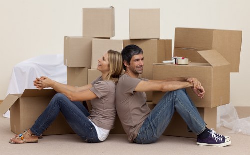 Packing materials and organised moving boxes for Battersea relocation