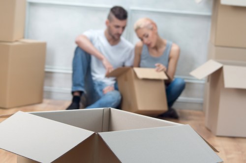 Organised packing supplies for a Battersea relocation or storage job