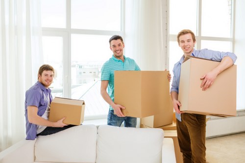 Packed moving van ready for a Battersea flat or house relocation