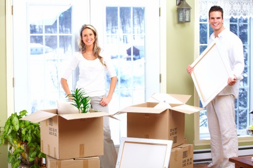 Selection of sturdy packing cartons and protective materials for local moves